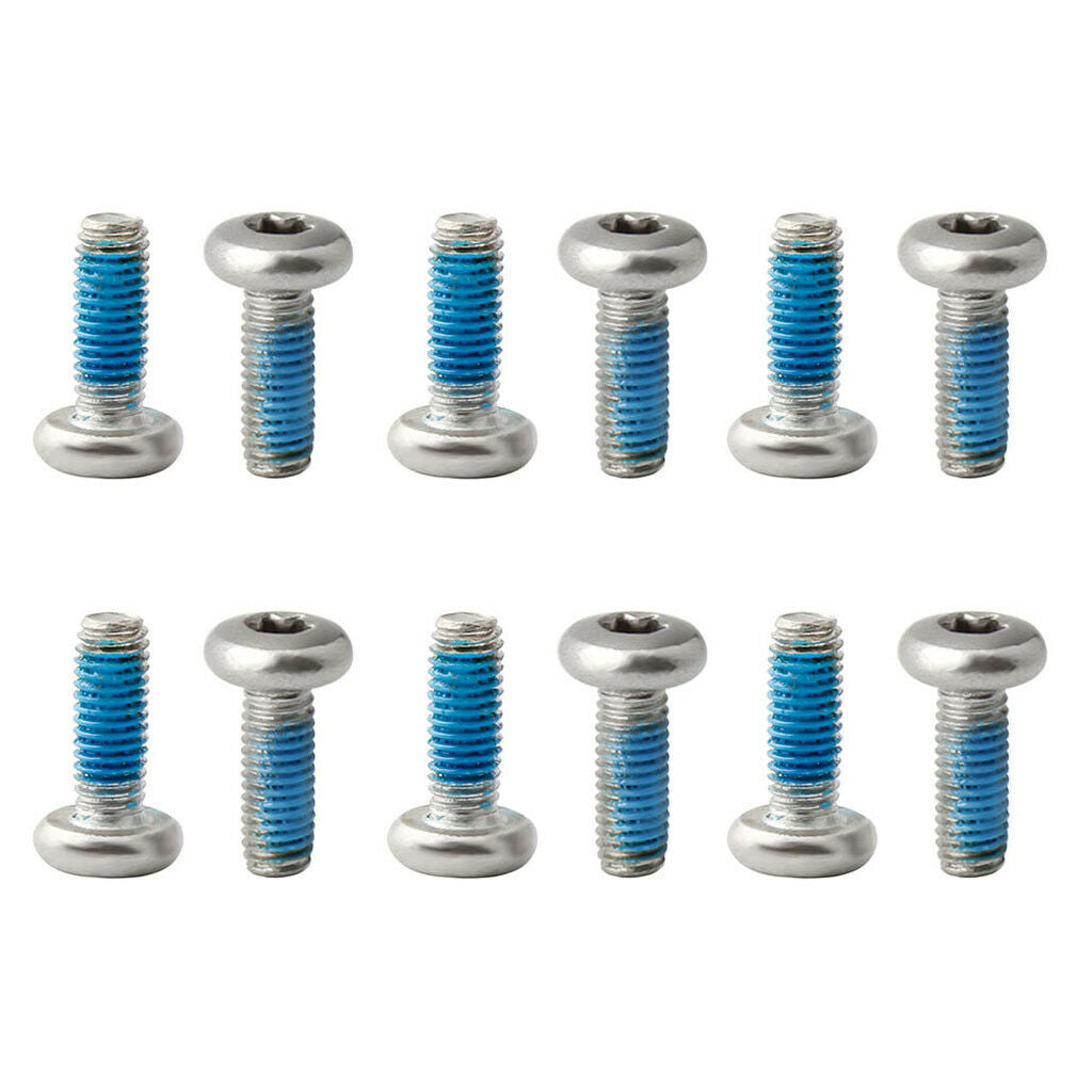 12 Pieces Bike Brake Disc Screws M5 Cage T25 Bolts Components Parts Hardware