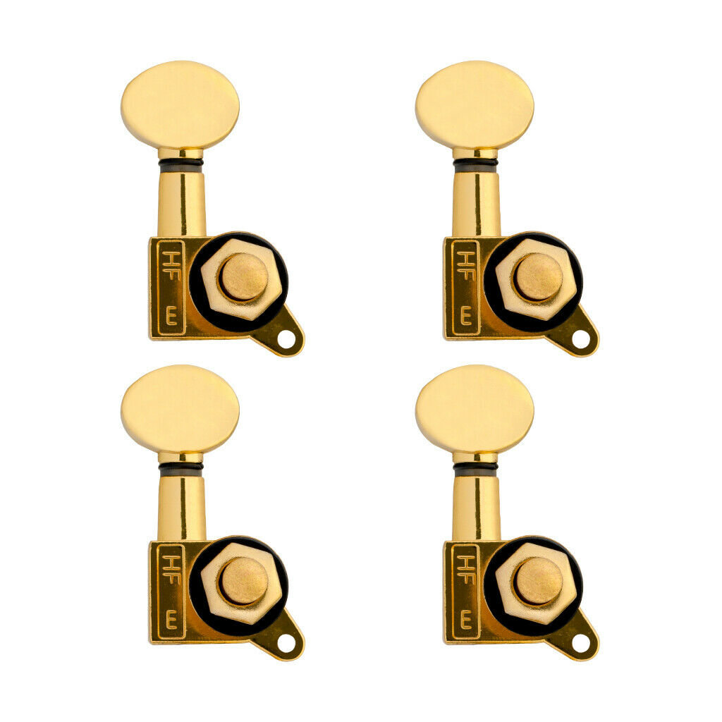 4Pcs Uku Nickel-Plated Closed 2R2L Tuning Pegs Machine Heads for Ukulele