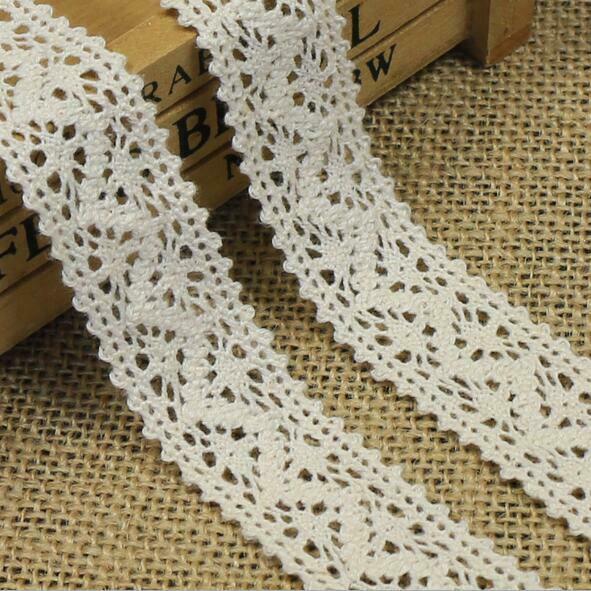10 Yards Cotton Hollow Lace Clothing curtain Decorative Headdress craft DIY