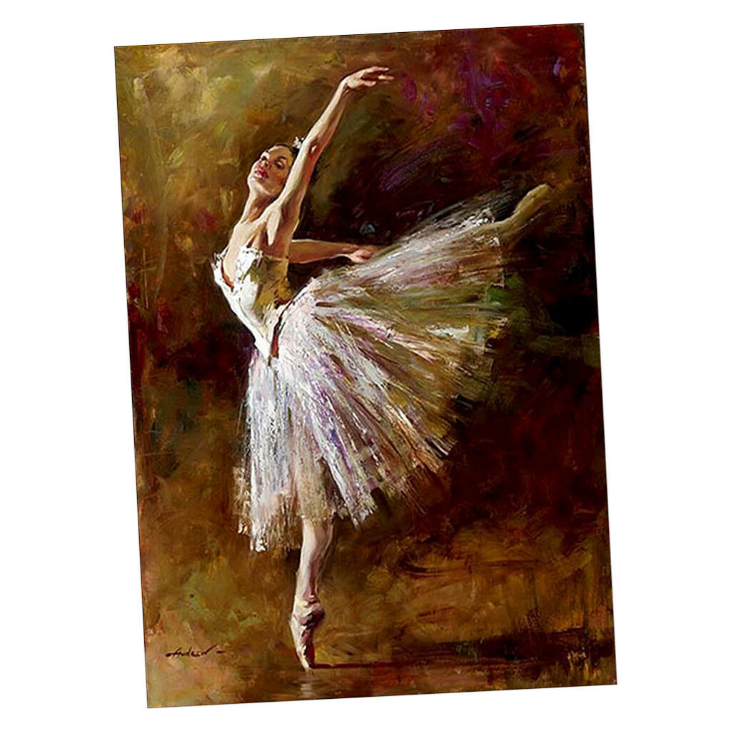 40cmx30cm Ballet Dancer 5D Diamond DIY Painting Craft Kit Home Hanging Decor