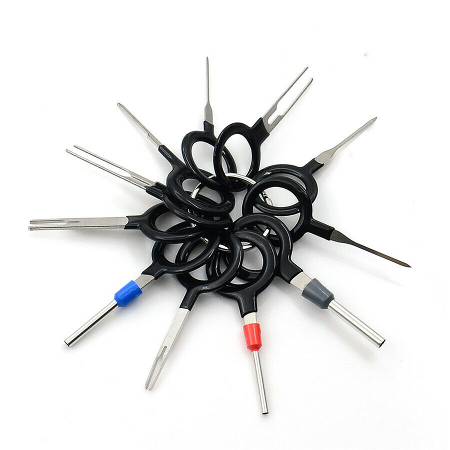 19Pcs Car Electrical Wiring Crimp Connector Pin Terminal Removal Extractor Tools
