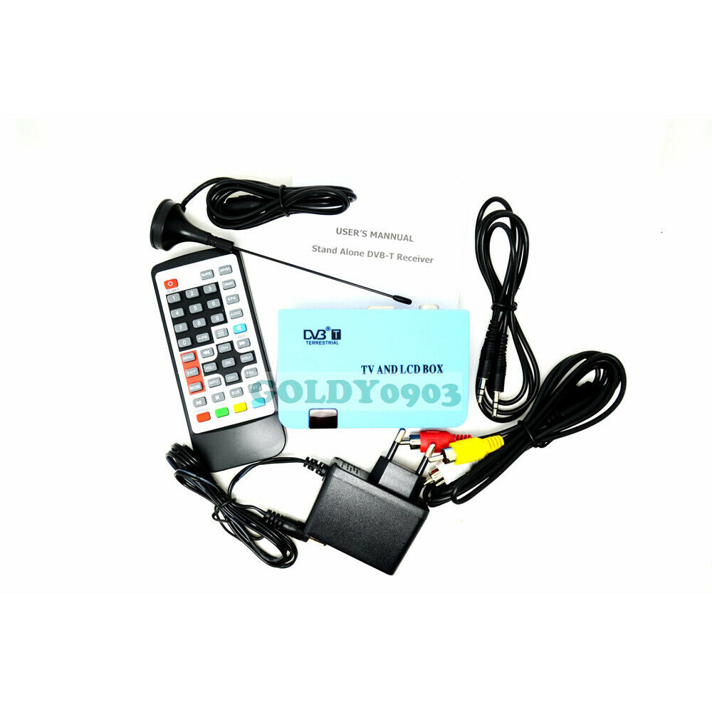 EU plug Digital TV Box LCD/CRT VGA/AV Tuner DVB-T Free View Receiver Converter