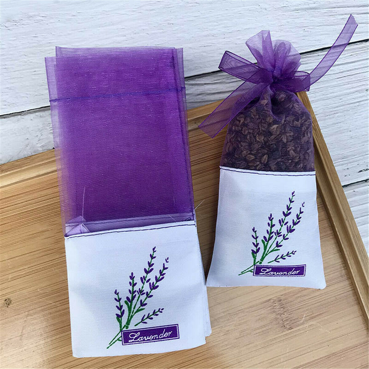 10pcs Empty Sachet Flower Bag Portable Lavender Fragrance Bags For Storage Spice