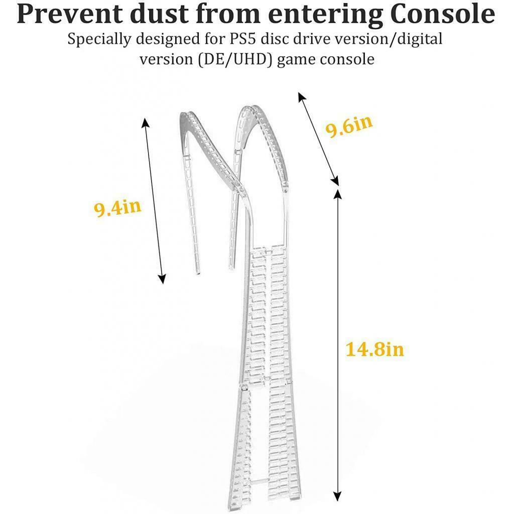 Dust Proof Dust Cover for PS5 Console for PS5 Digital Edition & Utra HD