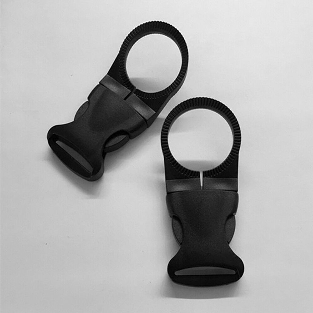 5x Plastic 25mm Water Bottle Holder Buckle Hook Webbing Backpack Clip Carabiner