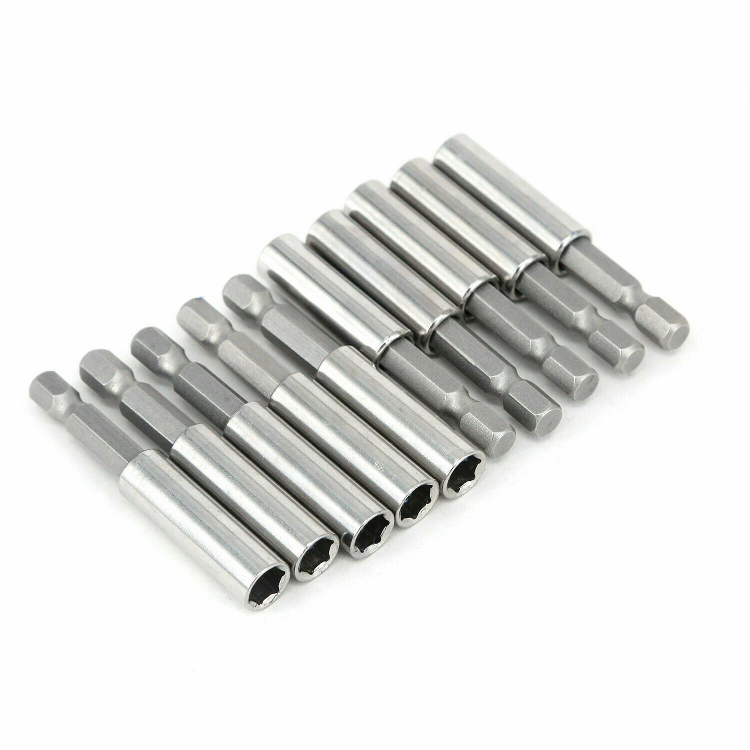 5Pc Magnetic Screwdriver Extension Quick Release 1/4" Hex Shank Holder Drill Bit