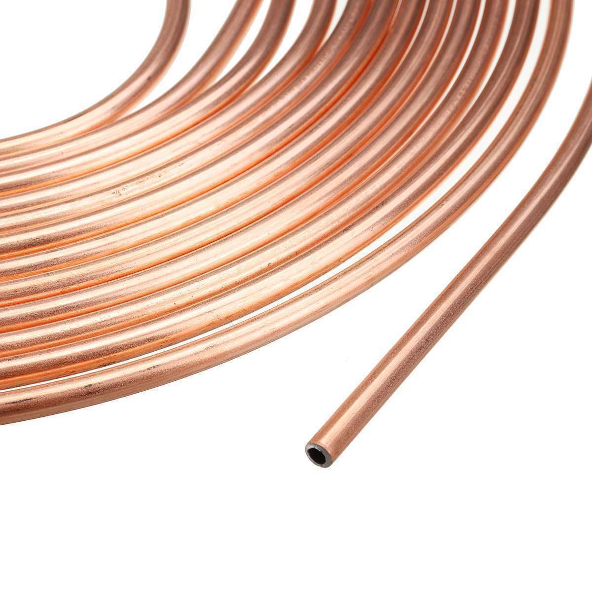 25ft 3/16 Copper Nickel Alloy Brake Line Replacement Tubing Coil and Fitting Kit