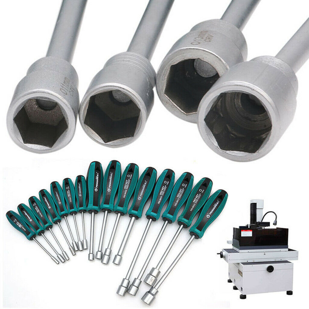 3mm Metal Socket Driver Wrench Screwdriver Hex Nut Key Nutdriver Hand Tool 4.5mm