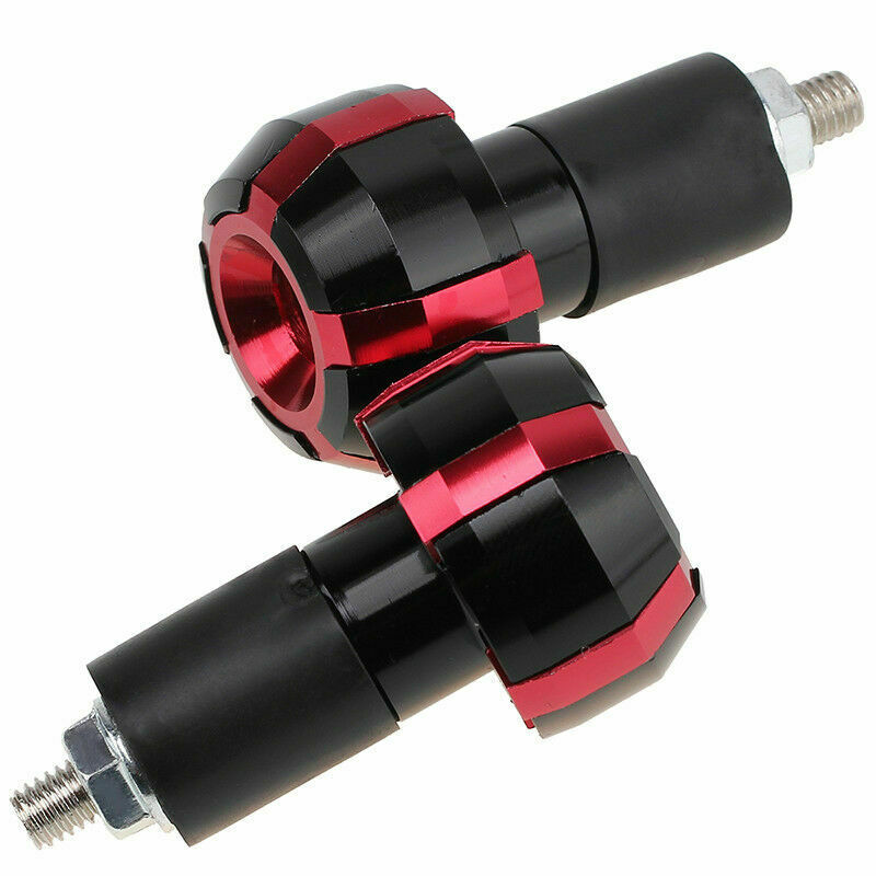 7/8" Anti-Vibration Slider Bar Cover Motorcycle Handlebar End Plugs Grip Caps