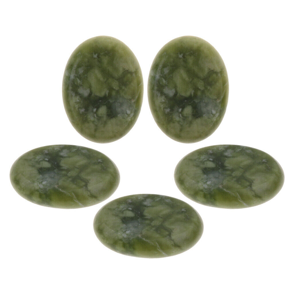 5Pcs Jade Hot Massage Stone Neck Arms Legs Salon Beauty Spa Massage Therapy