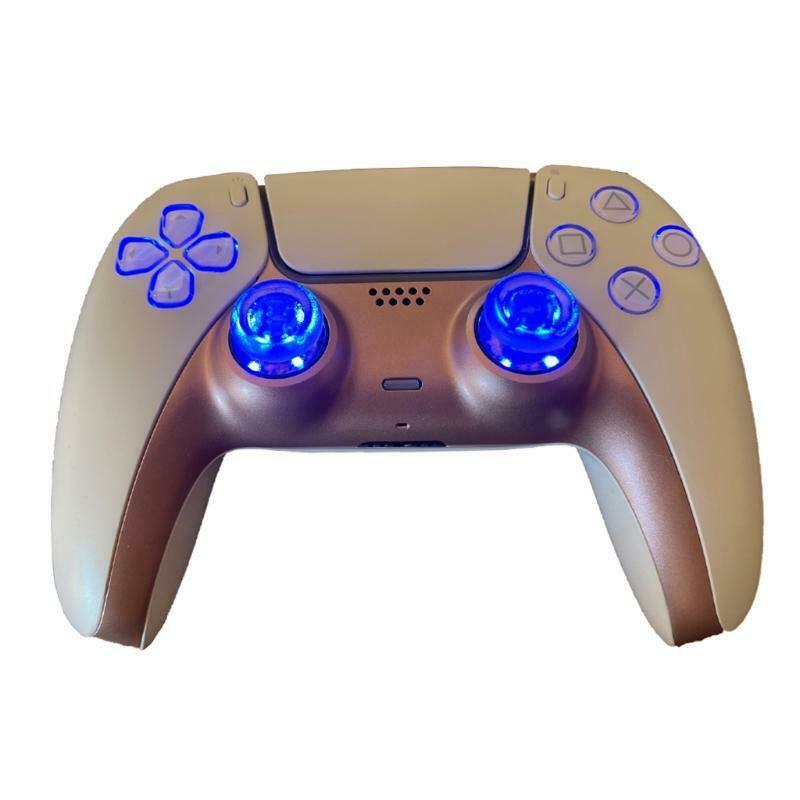 6-Colors Luminated D-Pad Thumbsticks Face Buttons LED Kit for PS5 Controller