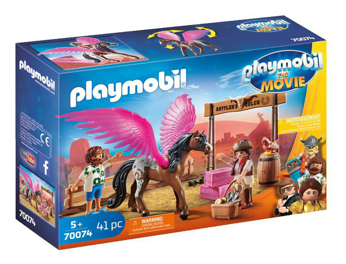 70074 Playmobil Pegasus Del / Marla Playmobil The Movie 41 Pieces Ages 5 Years+