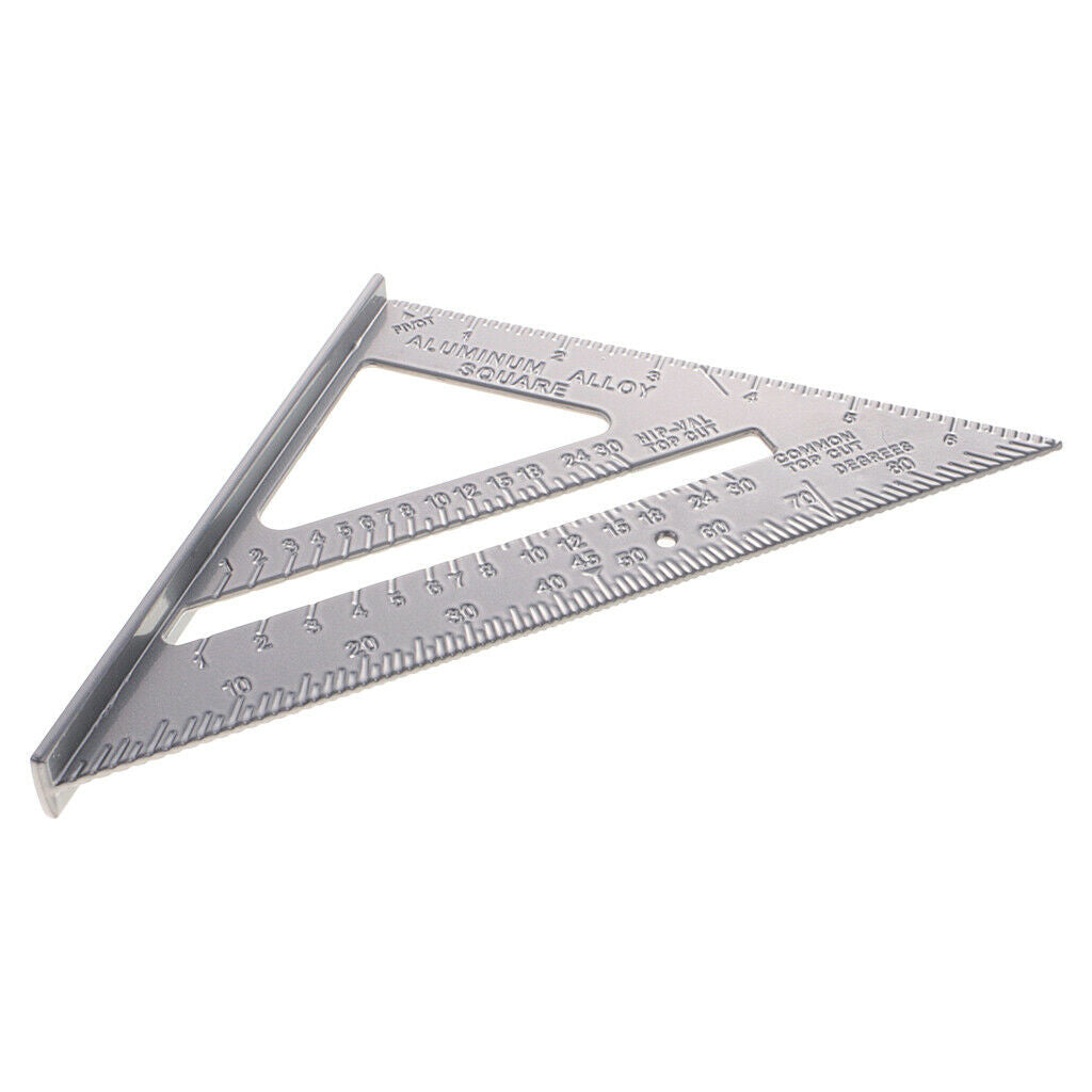 Stainless Steel DIY Metric Triangle Ruler 90 Degree Square Thick Triangular