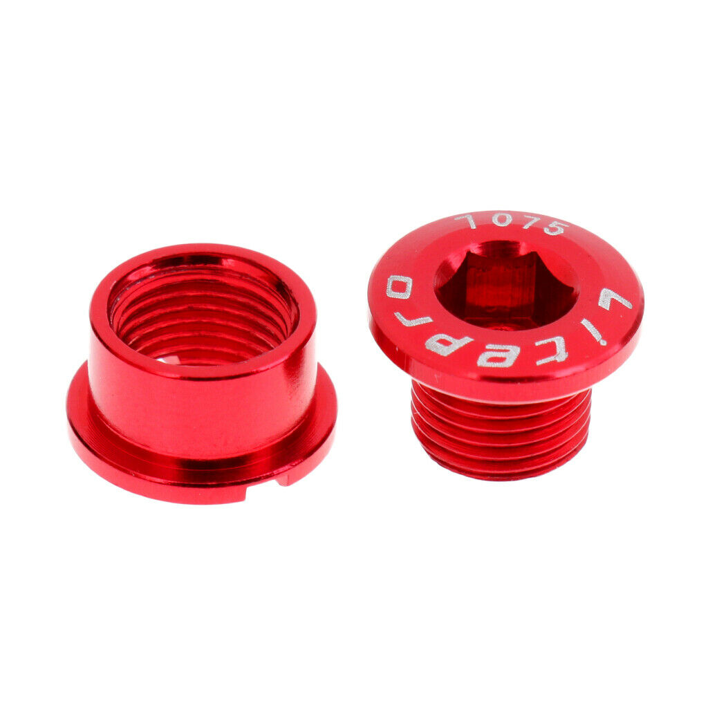 1 Pair Steel Bicycle Track Wheel Nuts + 1pcs MTB Alloy Bike Crank Arm Screw High