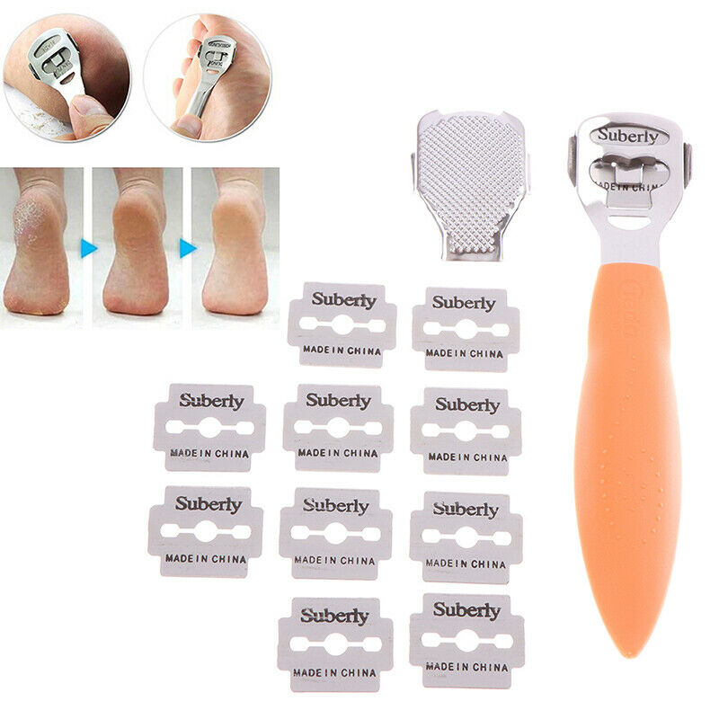 1 Set Foot Care Pedicure Callus Remover Hard Dry Skin Shaver Scraper Rasp KiDEAU