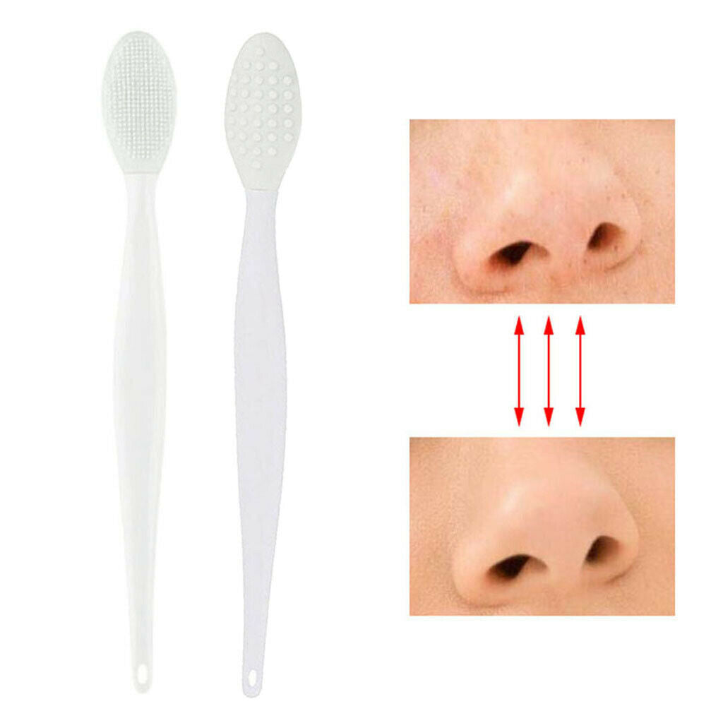 5x Women Men Facial Cleansing Silicone Wash Nasal Brush Blackhead Remove
