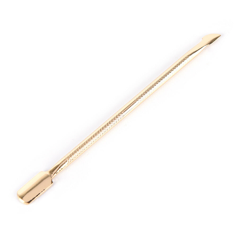 Dual-ended Nail Cuticle Pusher Remover Stainless Steel Manicure Nail Art Tool DF