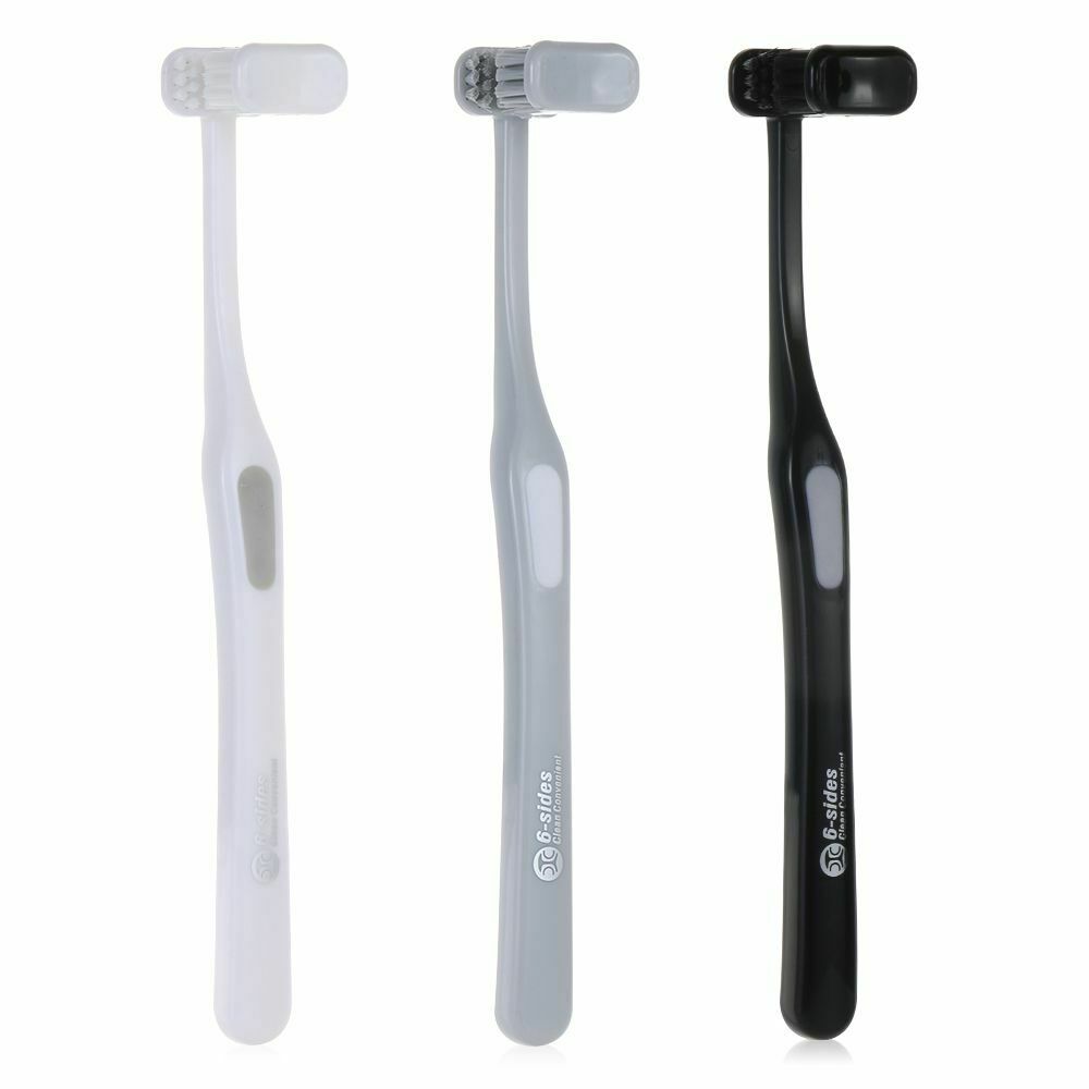 Angle Wrapped All-round Household Cleaning Six-sided Toothbrush Care Soft Hair