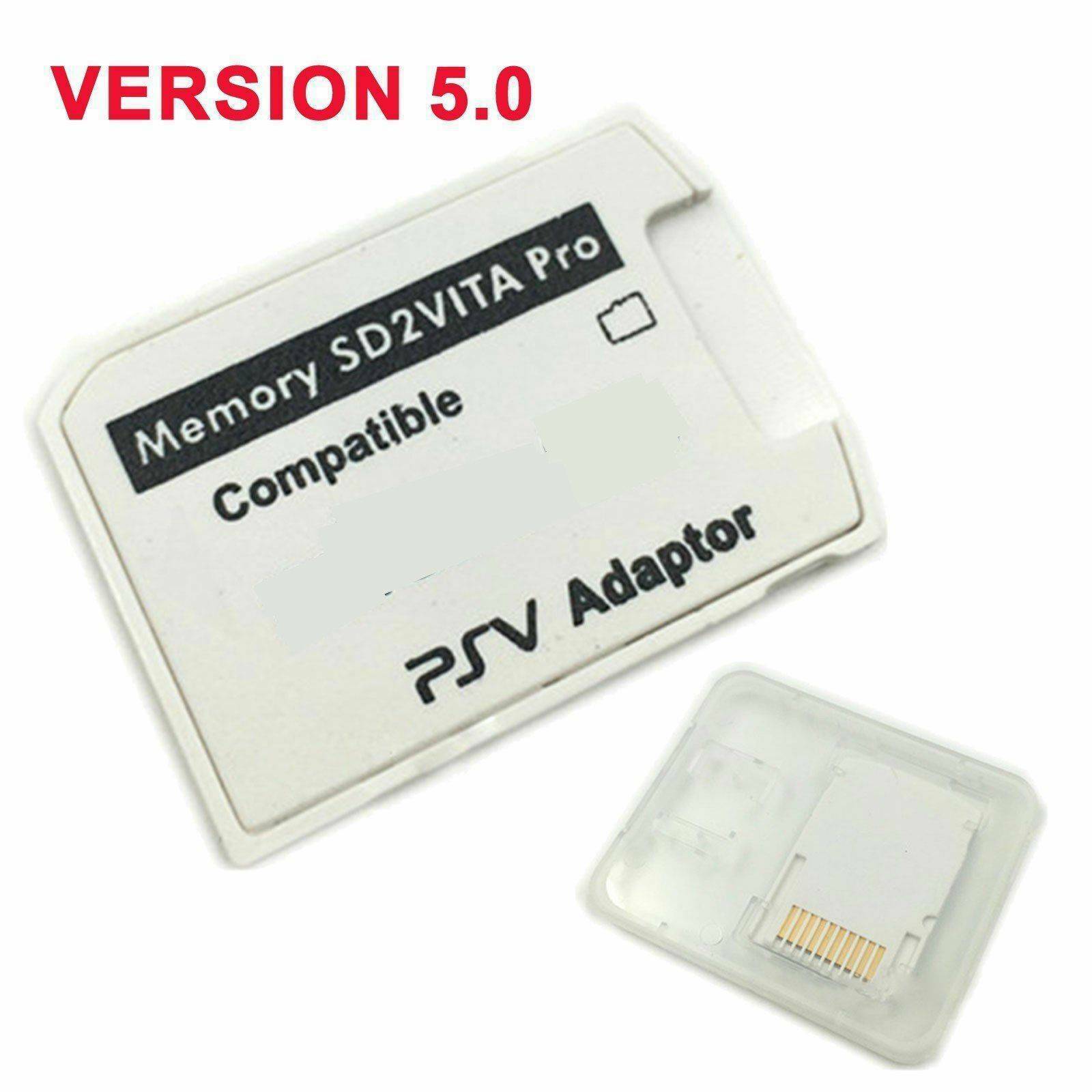 Micro SD Memory Card SD2VITA Pro Adapter V5.0 White For PS Vita Henkaku 3.60 -AU