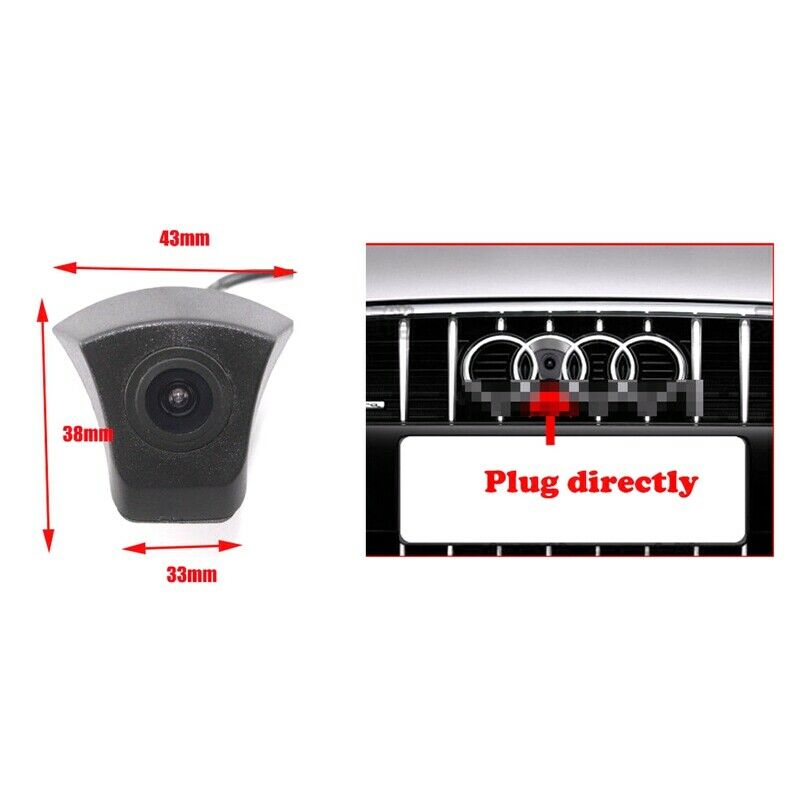 Car Front View Camera CAM Blind View Area for Audi A1 A3 8P 8V A4 B8 A5 A6 A7 V4