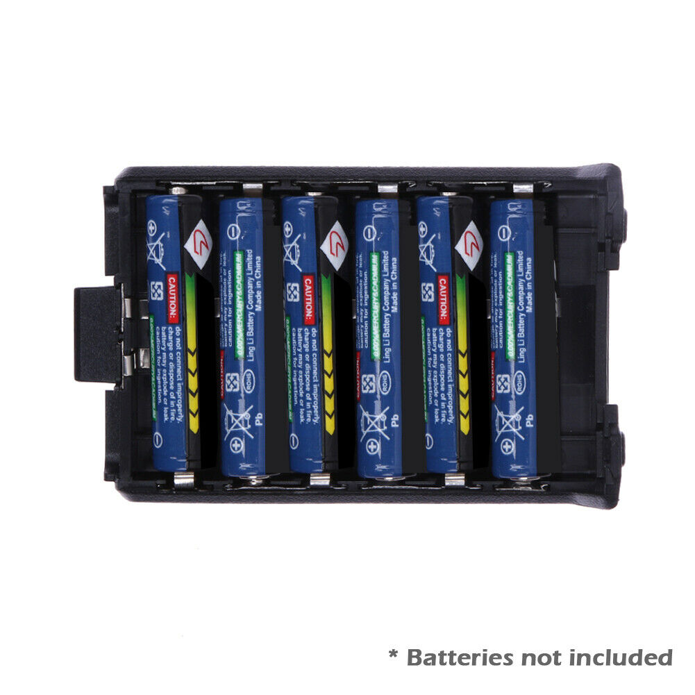6 x AAA Extended Battery Case Box for Baofeng UV-5R 5RA/B/C/D 5RE+ C#P5