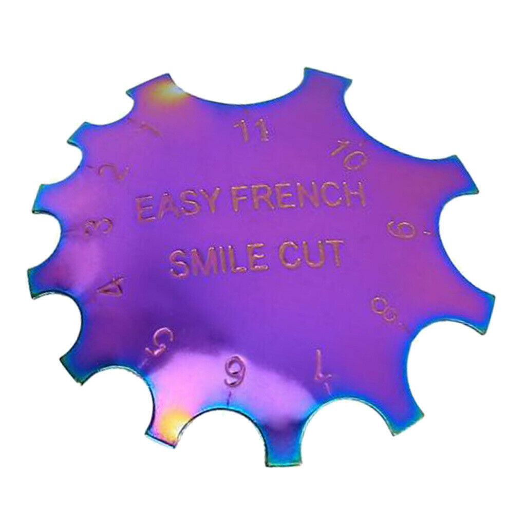 Nail Cutter Tip Manicure Smile Line Edge Trimmer Multi-Sizes Stencil Tool