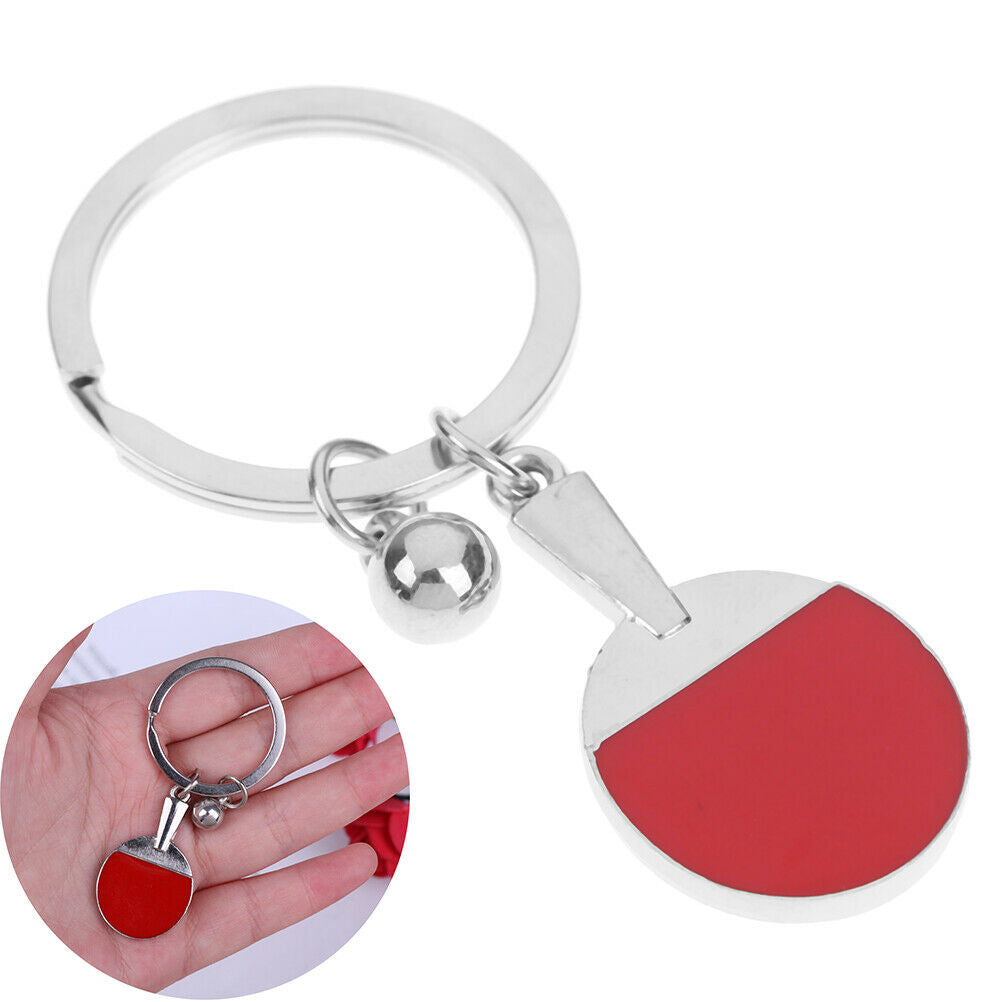 Table Tennis Badminton Useful Tennis Key Chain Racket Keyring Gifts Access.l8