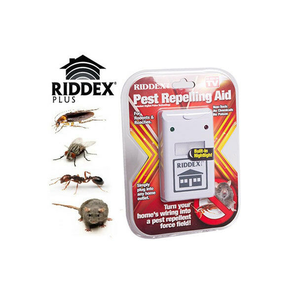 Riddex Plus Repulse Repellent Ultrasound Anti-nuisibles Mouse Insects Power New