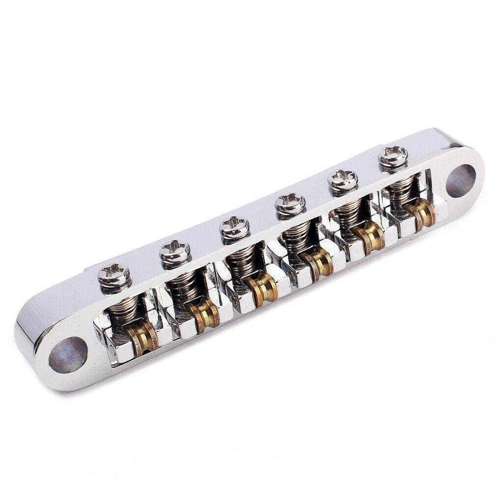 Exquisite Metal Roller Saddles, Rosewood Bridge Replacement for Archtop Jazz