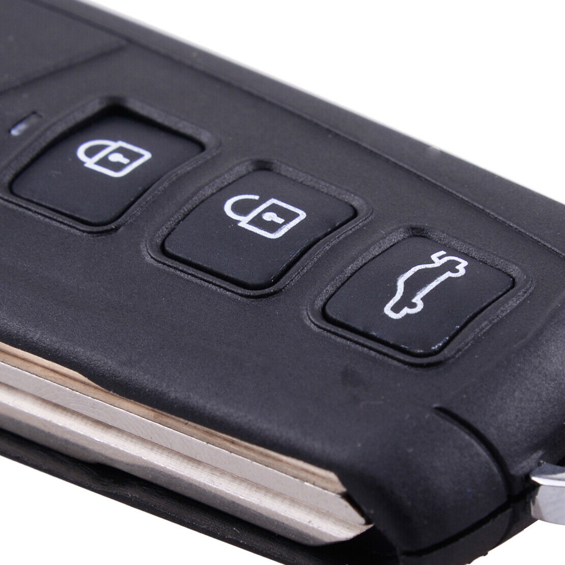 3 Buttons Flip Remote Key Fob Case Uncut Blade Fit for HYUNDAI Sonata Genesis An