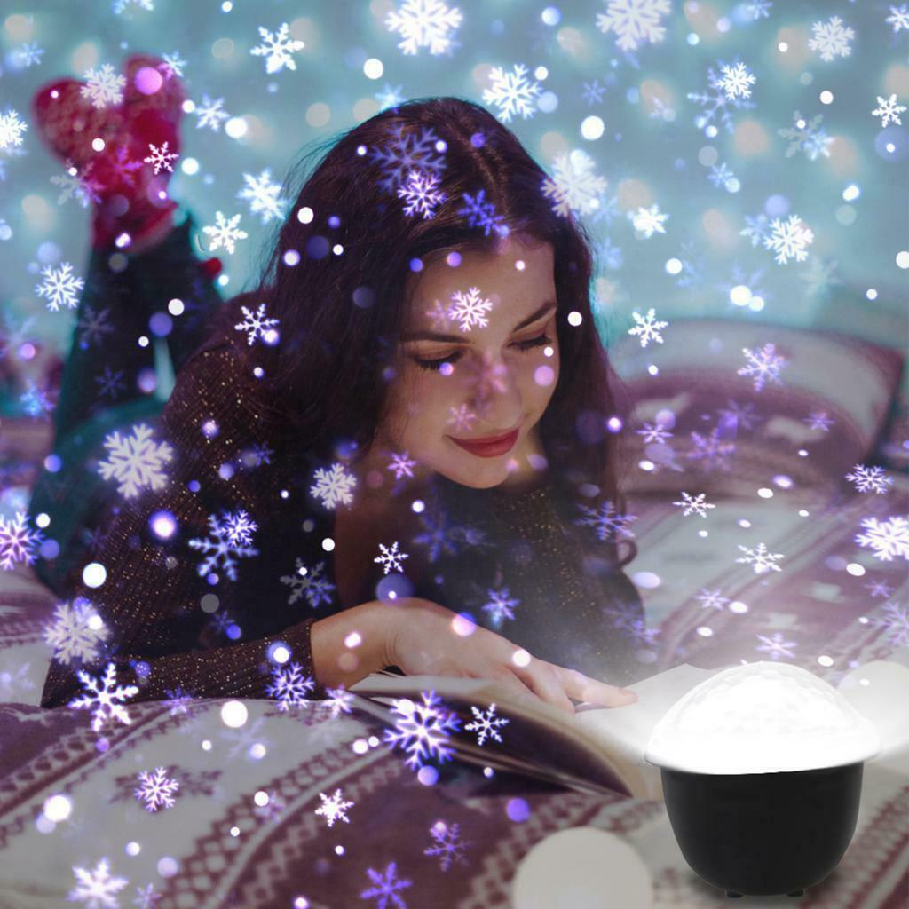 Snowfall Night  Lamp for Xmas Halloween Party Home Garden Decor