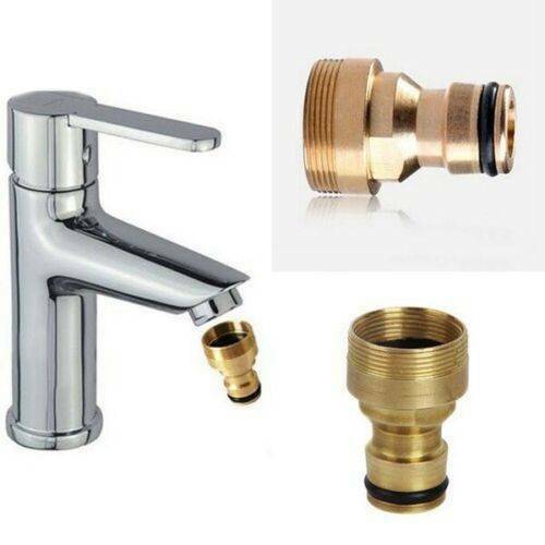 1X Brass Male Quick Connector Adaptor Home Garden Water Hose Pipe Tap Connector