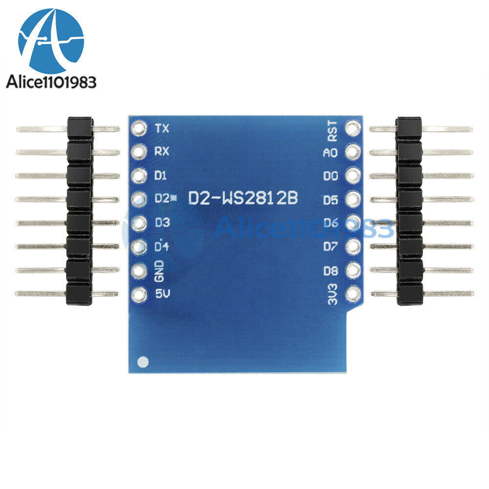 WS2812B RGB Shield for WeMos D1 Mini ESP8266 Shield Module Board