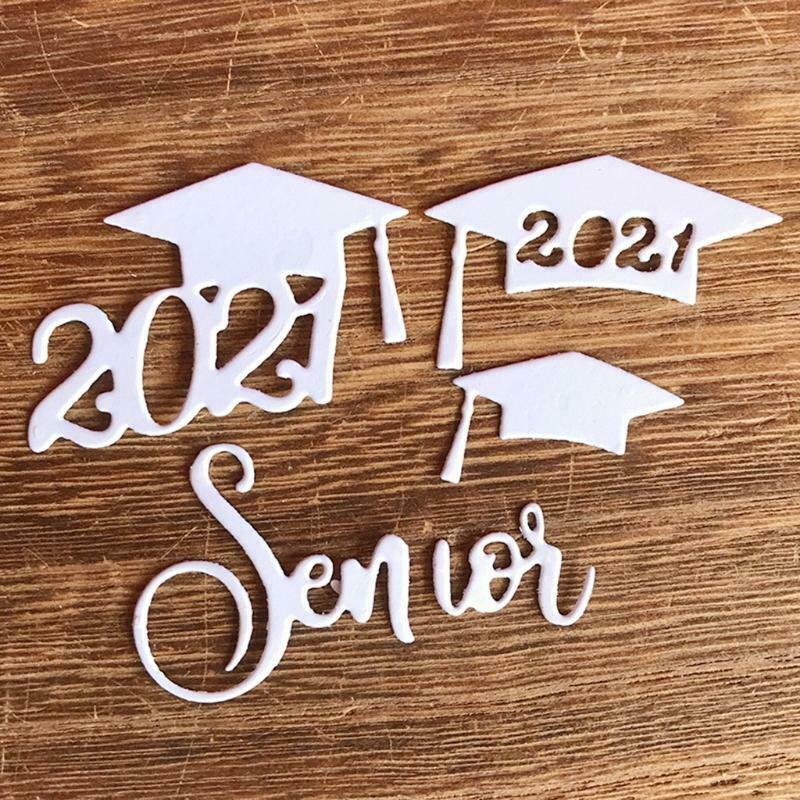 2021 Graduation Hat Metal Cutting Dies Stencil DIY Scrapbooking Album Paper Card