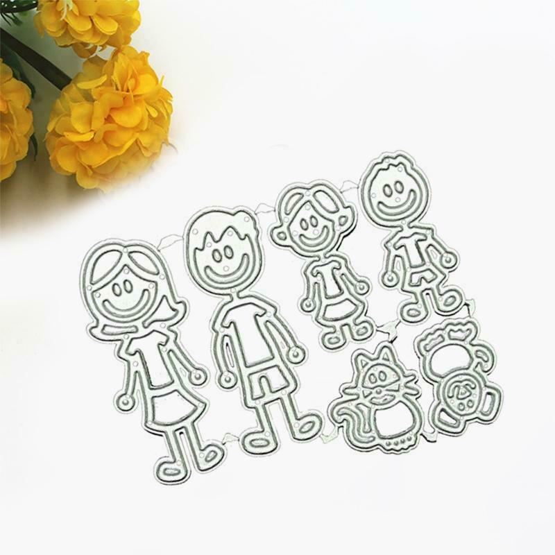 Family Pet Metal Cutting Dies Stencil DIY Scrapbooking Album Paper Card Template