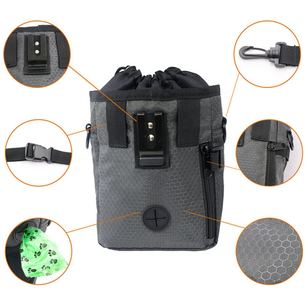 Pet Dogs Puppy Obedience Training Treat Bag Feed Bait Food Snack Pouch Belt Bag