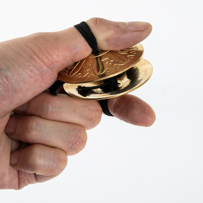 Professional Women Bellydance Accessories Jewellery Copper Finger CymbalsFCA