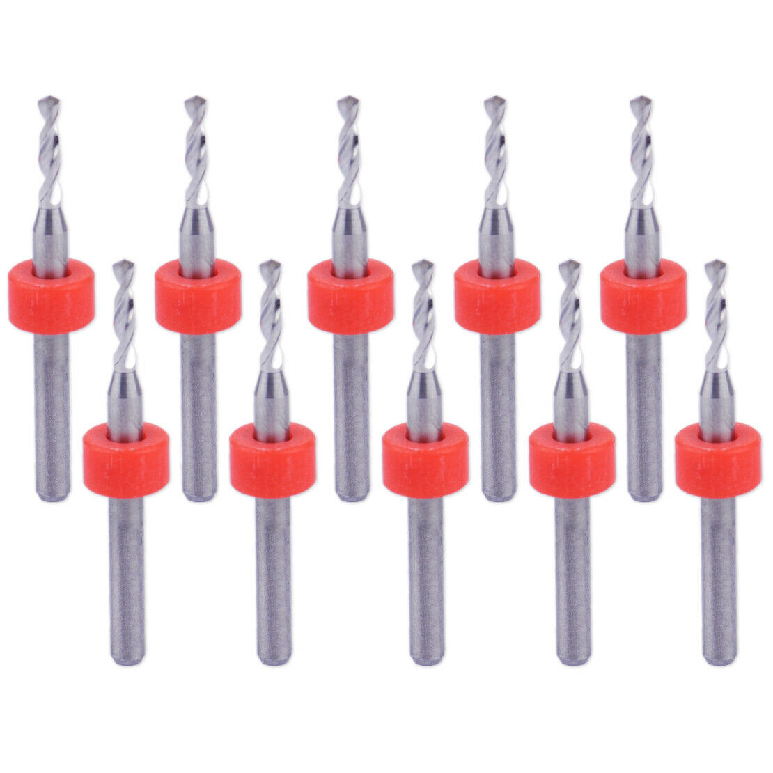 10x 2mm Carbide Alloy HSS Micro Drill Bits Router PCB CNC Jewelry Rotary Tool An