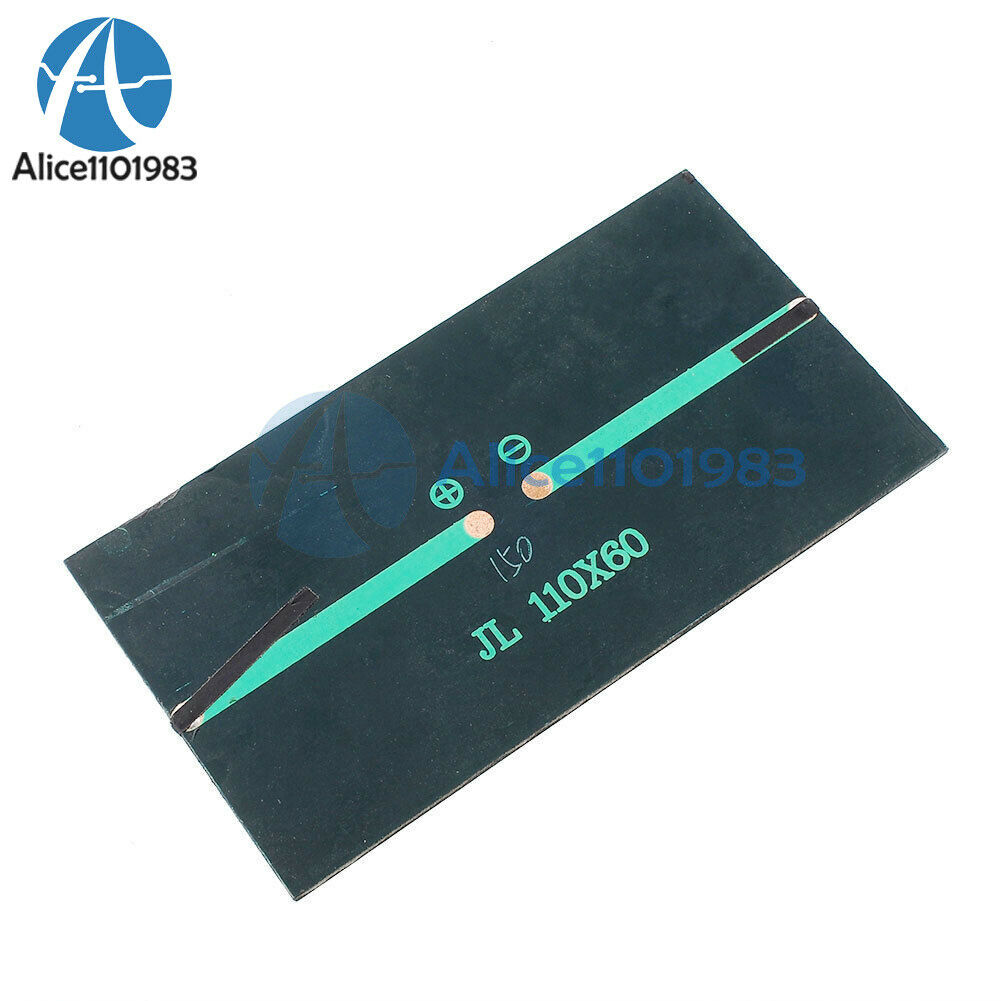 2PCS 6V 1W Solar Panel Module DIY For Light Battery Cell Phone Toys Chargers