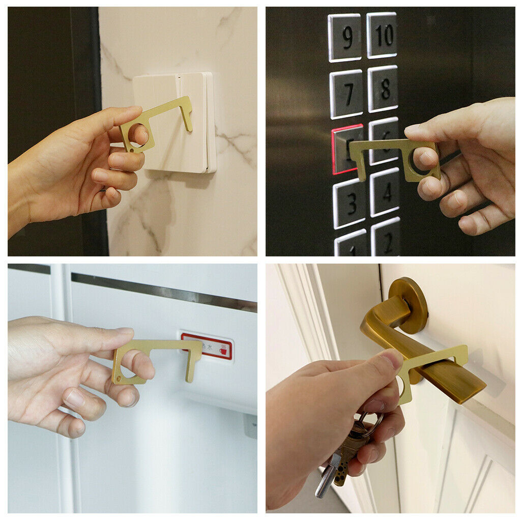 4Pcs Portable Hand Hygiene Door Opener Elevator Handle Key Avoid Touching