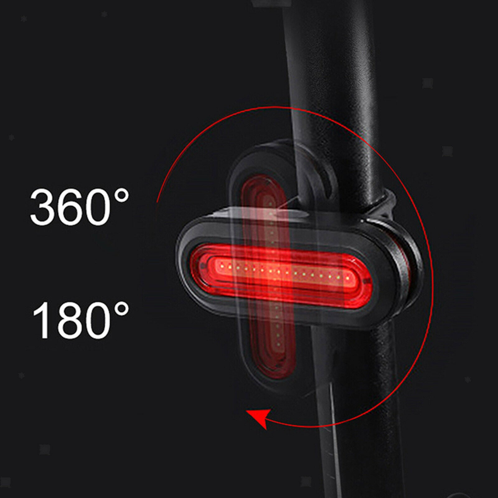 Road Bike Rear Light Rechargeable MTB Bicycle Waterproof Night Taillight