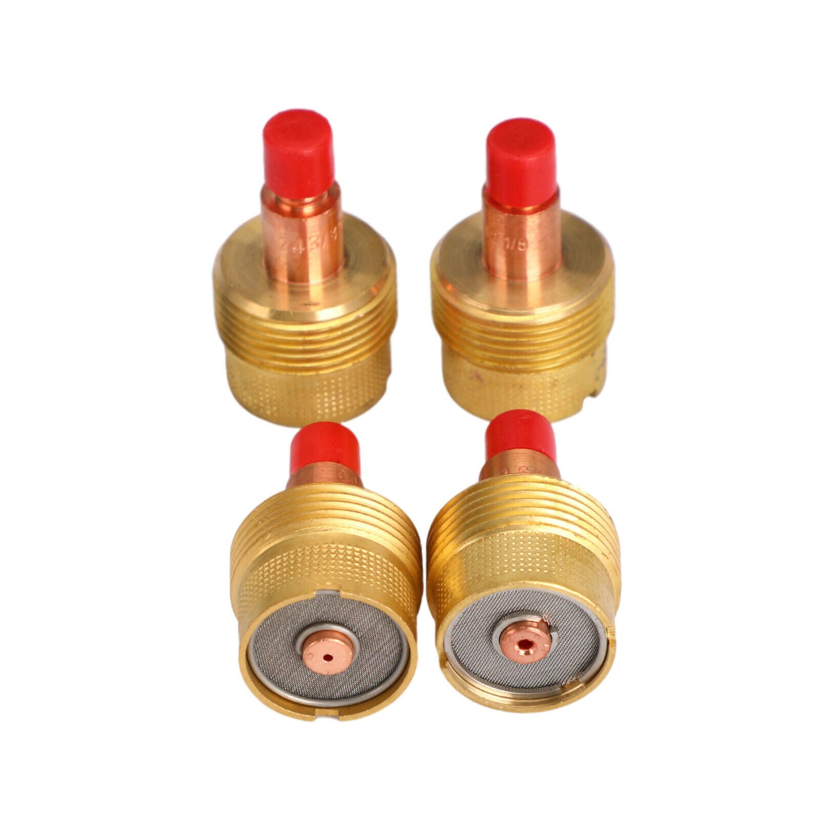 4 collets body gas lens kit fit for wp-9 wp-20 wp-25 series tig welding torch