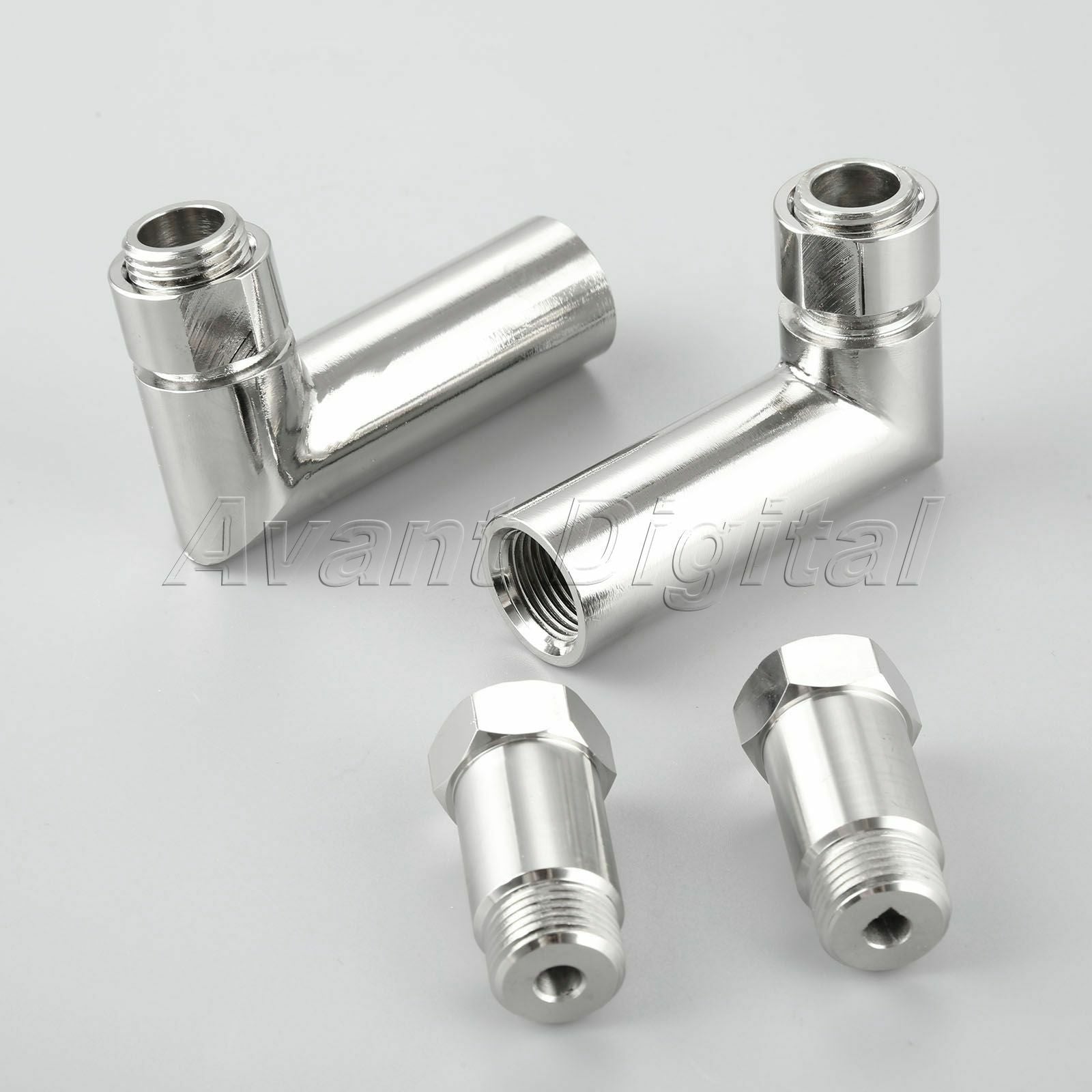 6X 90 Degree Angled O2 Check Engine Light CEL Oxygen Spacer Extension Adapter