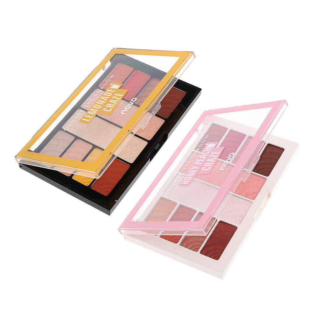 10 Colors Beauty Eyshadow Makeup Palette Matte Shimmer Pallet Lemon Theme