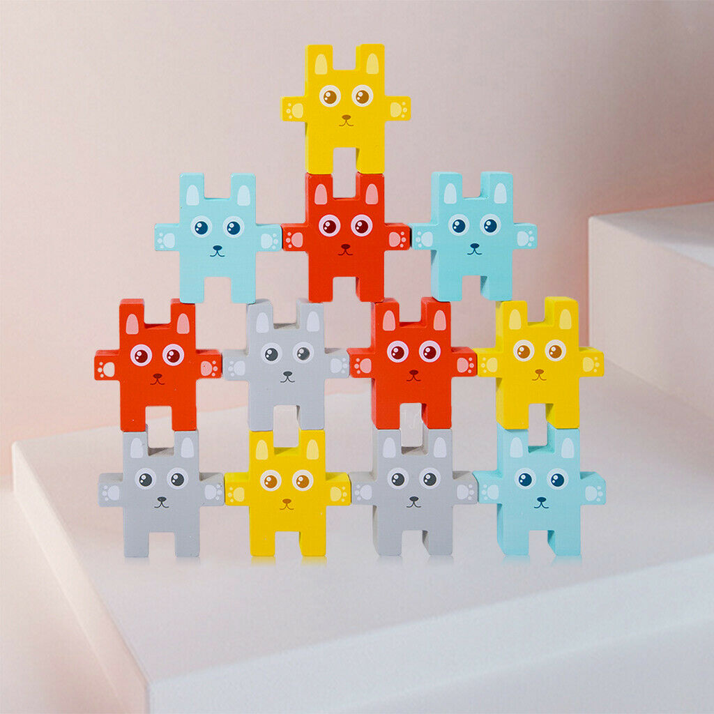 Cute Rabbit Building Block Stacked Playset Cultivate Concentration Playful