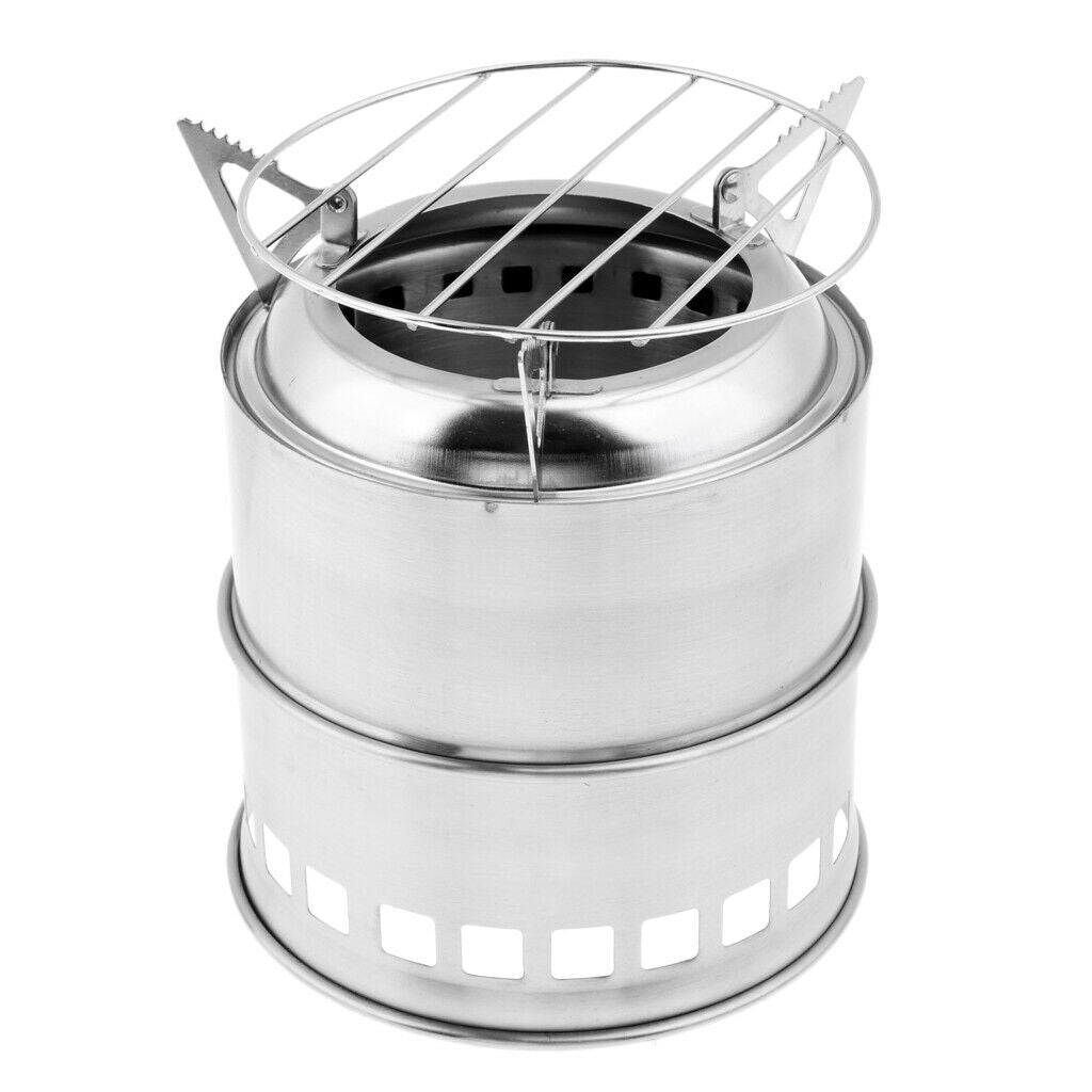 Camping stove made of stainless steel for grill grate