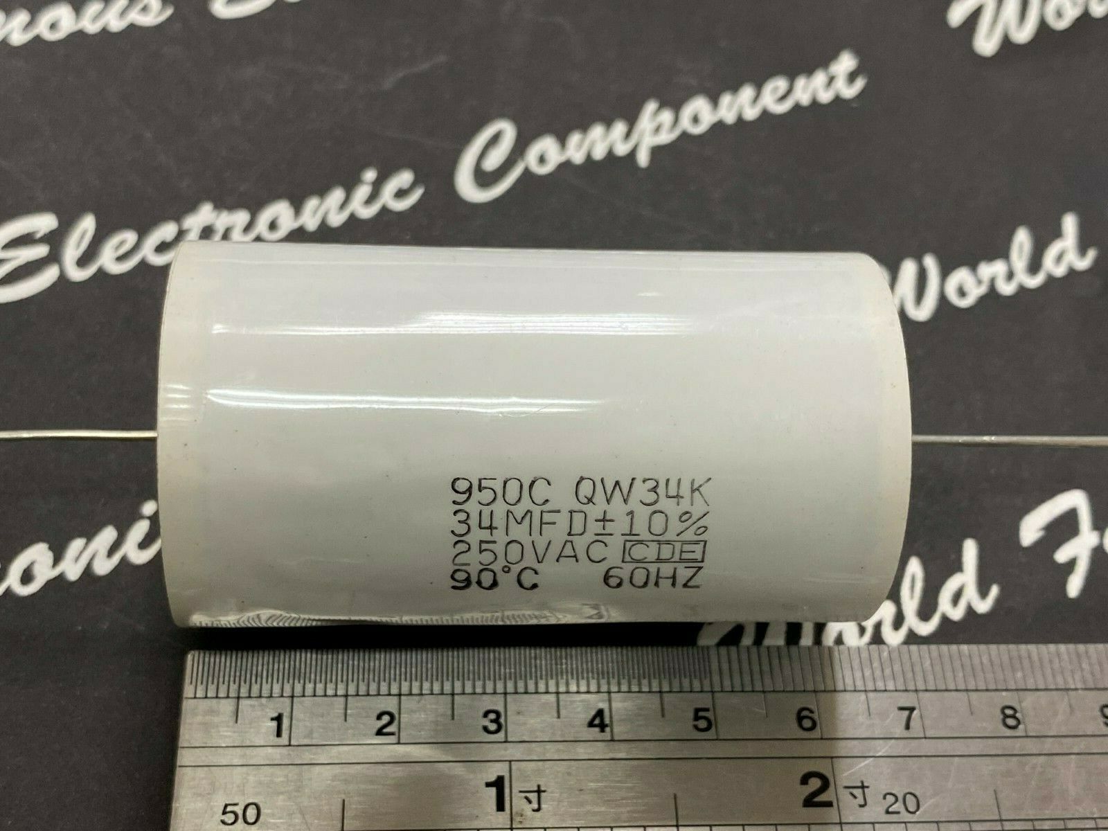 1pcs-CDE 950 34uF 250V(ac) 10% 950CQW34K Polypropylene Axial Film Capacitor