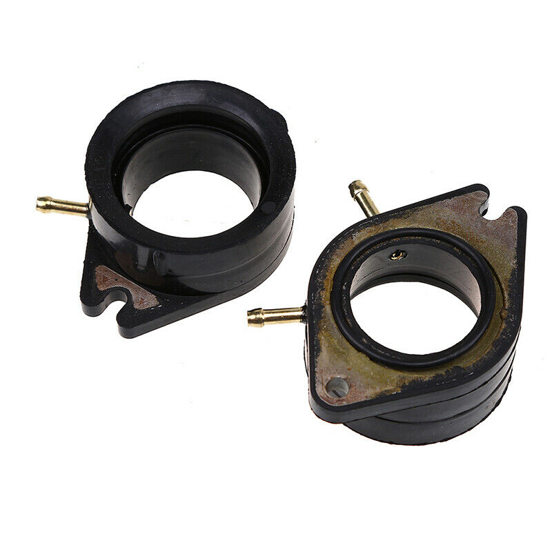 Black Carburetor Intake Pipe Adapter Manifold Interface Motorcycle For Yamaha