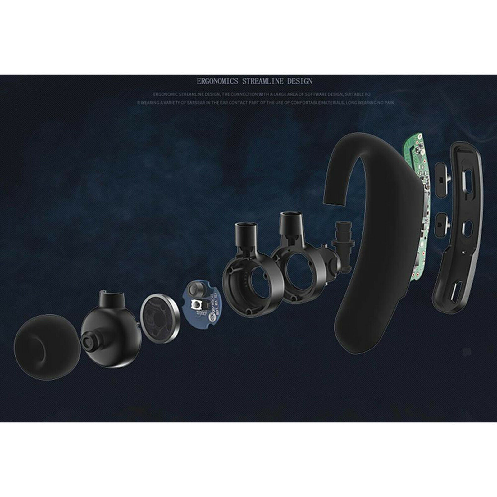 V9 Handsfree Bluetooth Headset V4.0 Driving Headset for Cell Phone Office PC