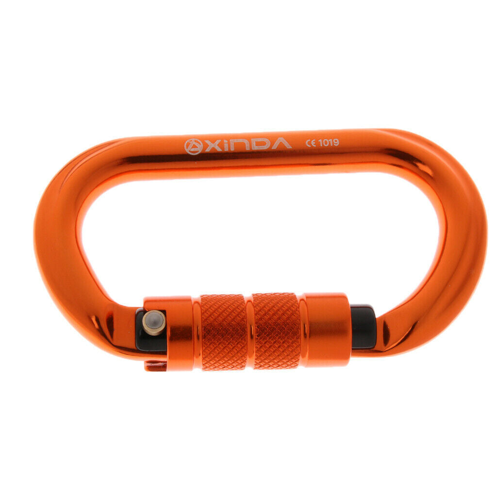 2Pcs Carabiner Climbing Safety Aluminum Hook Lock Buckle Rings Climbing